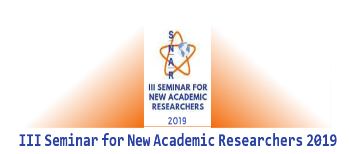 III Seminar for New Academic Researchers 2019 Faculty of Social Science, Cuenca University of Castilla-La Mancha  October 2019