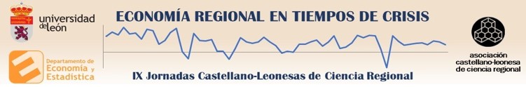 IX Jornadas Castellano y Leonesas de Ciencia Regional: “ECONOMÍA REGIONAL EN TIEMPOS DE CRISIS – On line: 14 y 15 de octubre de 2021