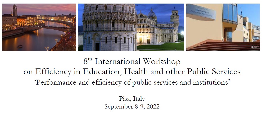 8th Workshop on Efficiency in Education, Health and other Public Services – Pisa September 2022