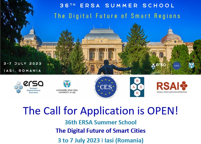 36th ERSA Summer School – The Call for Application is OPEN
