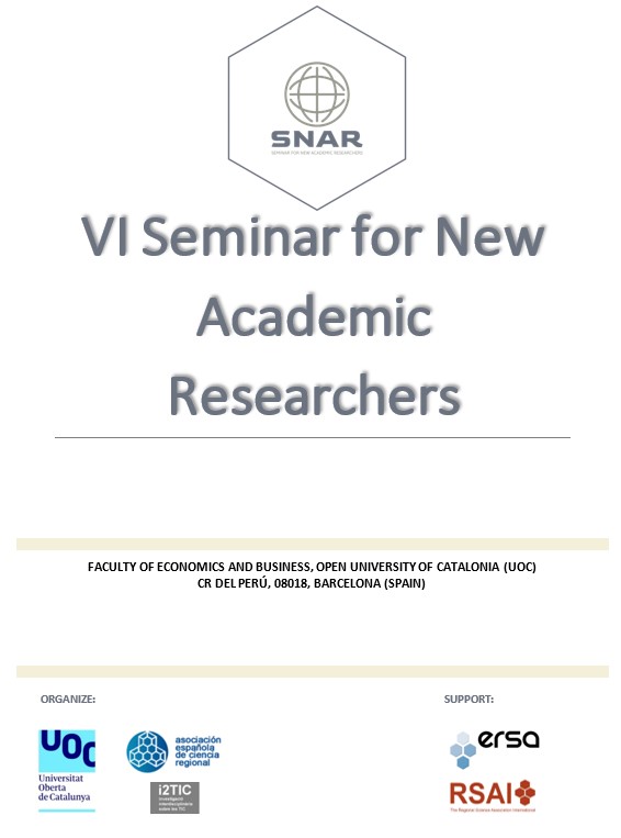 SUMMARY OF THE VI SEMINAR FOR NEW ACADEMIC RESEARCHERS (SNAR) BARCELONA 2023