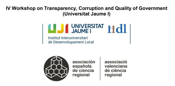 IV Workshop on Transparency, Corruption and Quality of Government