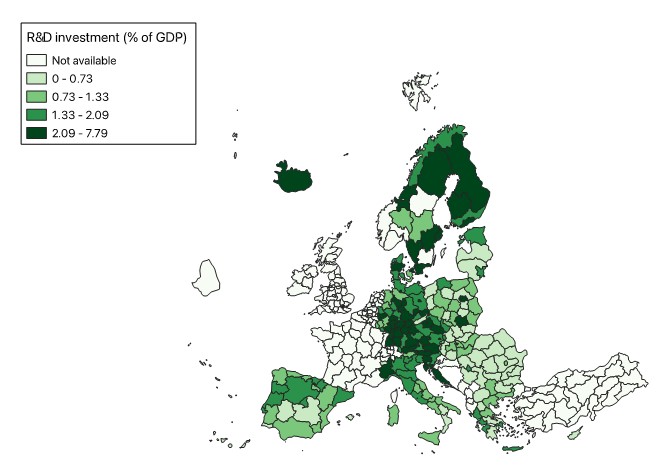 Los efectos de la política europea de I+D sobre la cohesión territorial