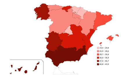 El desafío de la carencia material en los hogares de las regiones españolas