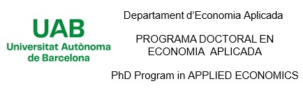 Call for applications: PhD Fellowship: Doctoral program in Applied Economics (UAB)