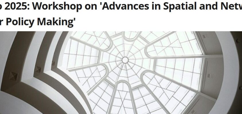 Workshop «Advances in Spatial and Network Modelling for Policy Making ...