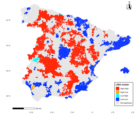Identificación de los “lugares que se quedan atrás” en España