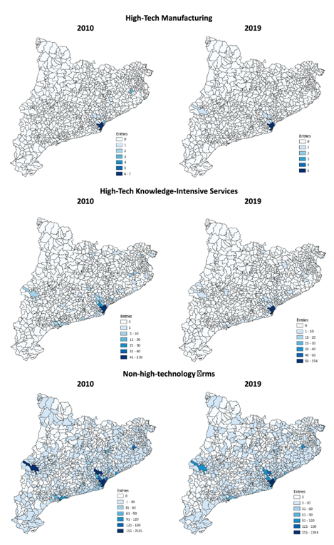 ¿Dónde nacen las empresas tecnológicas? Una mirada territorial a la innovación en Cataluña